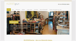 Desktop Screenshot of kleidergruen.at